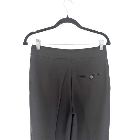 Mango Black High Waist Flowy Wide Leg Trouser Palazzo Pants Size 4 - Picture 8 of 11